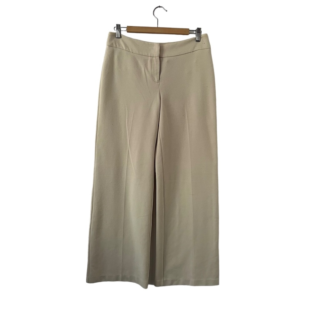 New York Company Women’s Cream Wide Leg Slacks